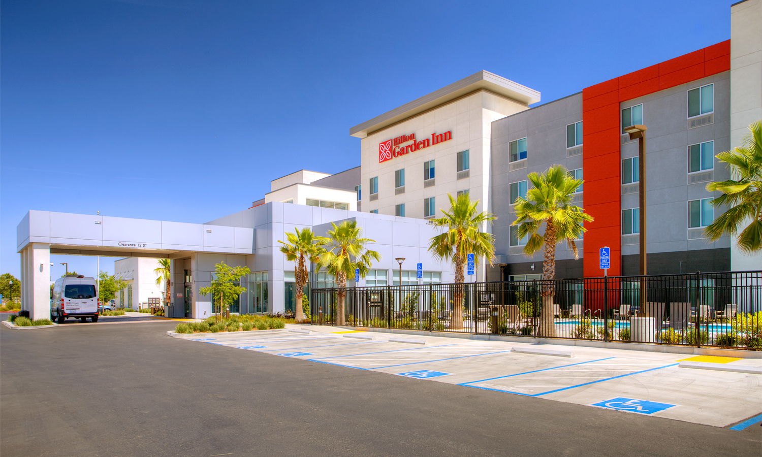 Exterior View of Hotel Outdoor Pool Area