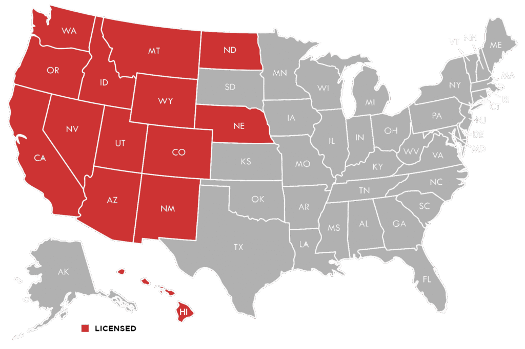 Licensed States